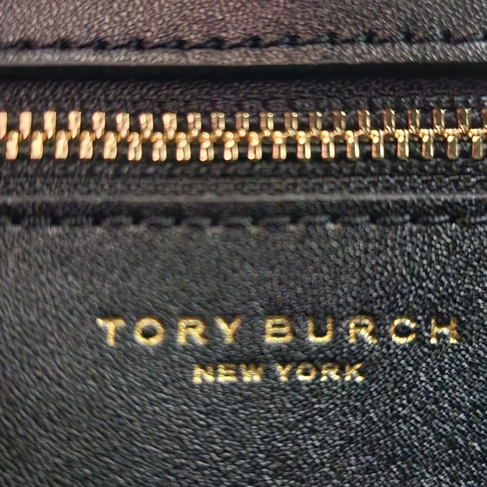 Tory Burch New York Fleming East-West Satchel Leather Black Small NWT